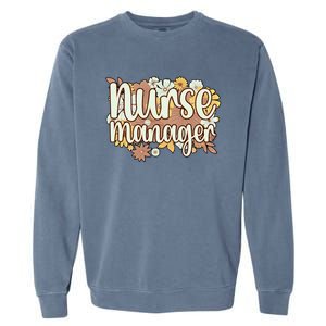 Nurse Ager Flowers Nursing Ager Gift Garment-Dyed Sweatshirt