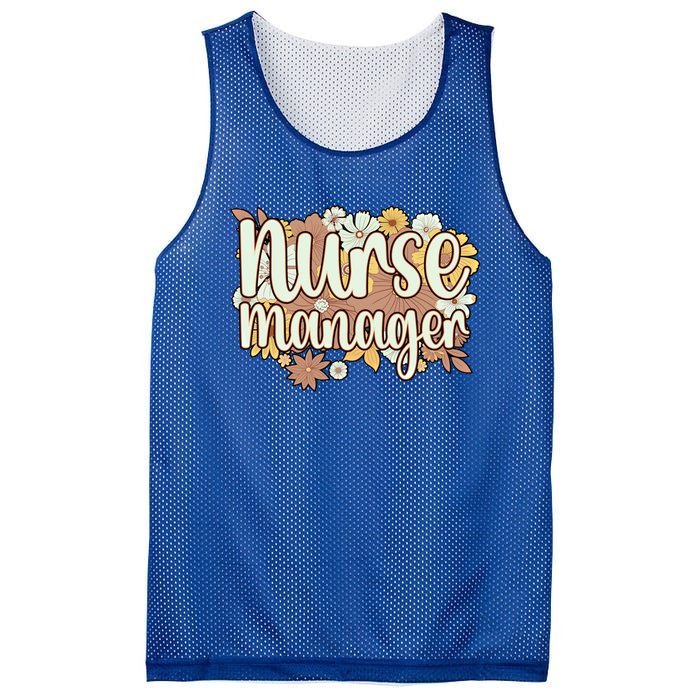 Nurse Ager Flowers Nursing Ager Gift Mesh Reversible Basketball Jersey Tank