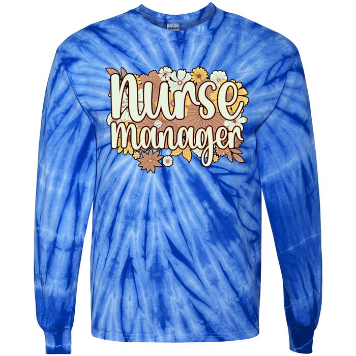 Nurse Ager Flowers Nursing Ager Gift Tie-Dye Long Sleeve Shirt