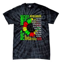 Never Apologize For Your Black Thoughts For Black History Month Tie-Dye T-Shirt