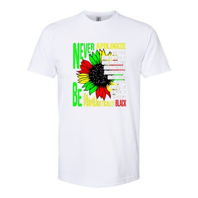 Never Apologize For Your Black Thoughts For Black History Month Softstyle CVC T-Shirt