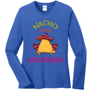 Nacho Average Friend Mexican Valentine's Day Couple Funny Gift Ladies Long Sleeve Shirt