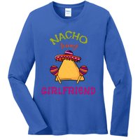 Nacho Average Friend Mexican Valentine's Day Couple Funny Gift Ladies Long Sleeve Shirt