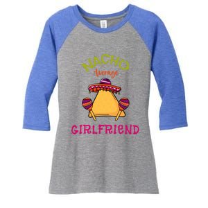 Nacho Average Friend Mexican Valentine's Day Couple Funny Gift Women's Tri-Blend 3/4-Sleeve Raglan Shirt