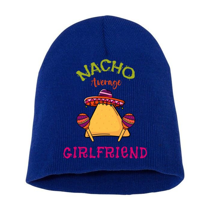 Nacho Average Friend Mexican Valentine's Day Couple Funny Gift Short Acrylic Beanie