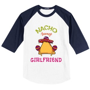 Nacho Average Friend Mexican Valentine's Day Couple Funny Gift Baseball Sleeve Shirt