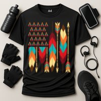 Native American Flag - Pride Month Indigenous People Veteran Cooling Performance Crew T-Shirt