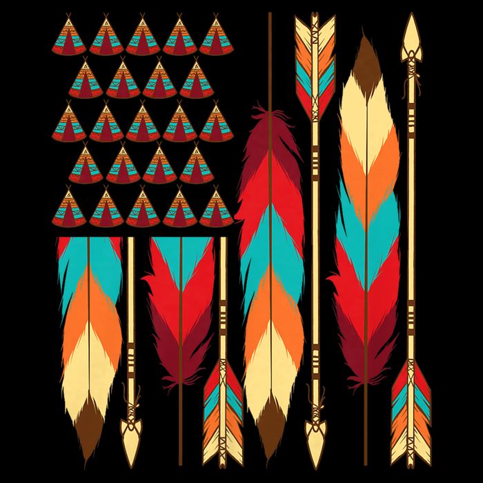 Native American Flag - Pride Month Indigenous People Veteran Tall T-Shirt