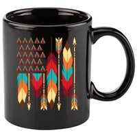 Native American Flag - Pride Month Indigenous People Veteran 11oz C Handle Ceramic Mug
