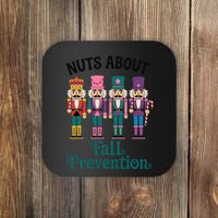 Nuts About Fall Prevention Funny Nutcracker Ballet Xmas Coaster