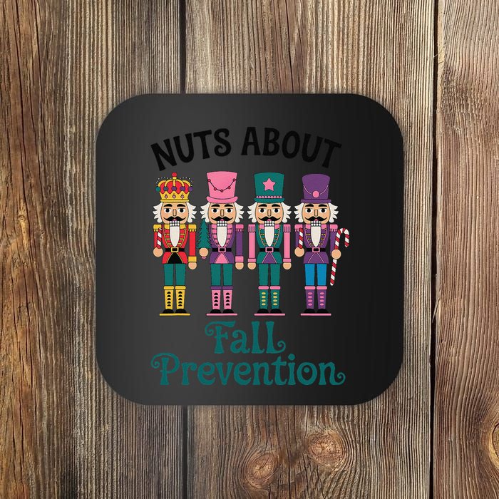 Nuts About Fall Prevention Funny Nutcracker Ballet Xmas Coaster