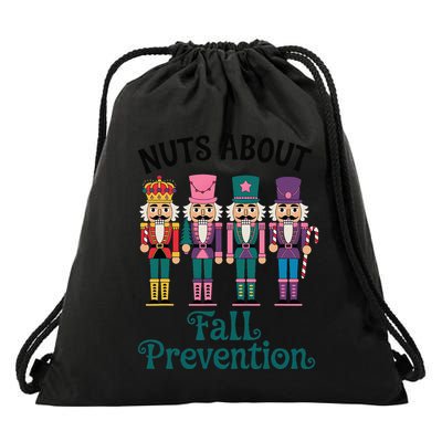 Nuts About Fall Prevention Funny Nutcracker Ballet Xmas Drawstring Bag