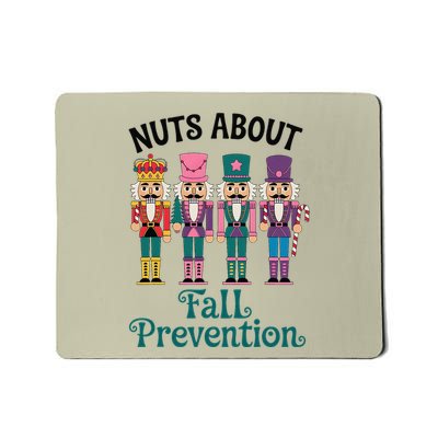 Nuts About Fall Prevention Funny Nutcracker Ballet Xmas Mousepad
