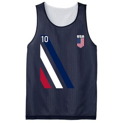 National American Flag Soccer USA Jersey Fan 10 Football USA Mesh Reversible Basketball Jersey Tank