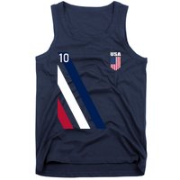 National American Flag Soccer USA Jersey Fan 10 Football USA Tank Top