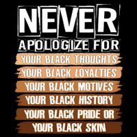Never Apologize For Your Black History Sustainable Bucket Hat