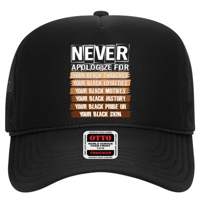 Never Apologize For Your Black History Trucker Hat