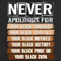 Never Apologize For Your Black History Golf Towel