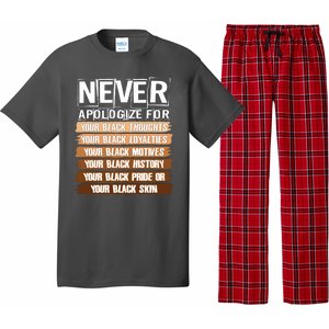 Never Apologize For Your Black History Pajama Set