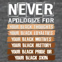 Never Apologize For Your Black History Flat Bill Trucker Hat