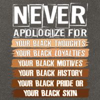 Never Apologize For Your Black History Cotton Canvas Backpack