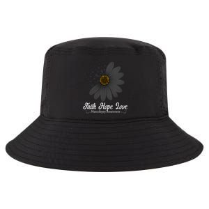 Narcolepsy Awareness Faith Hope Love Black Ribbon Support Gift Cool Comfort Performance Bucket Hat