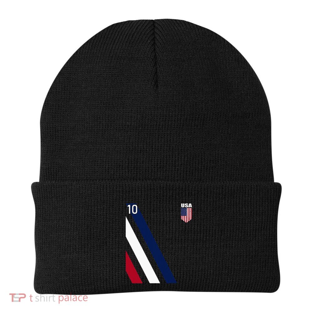 National American Flag Soccer USA Jersey Fan 10 Football USA Beanie