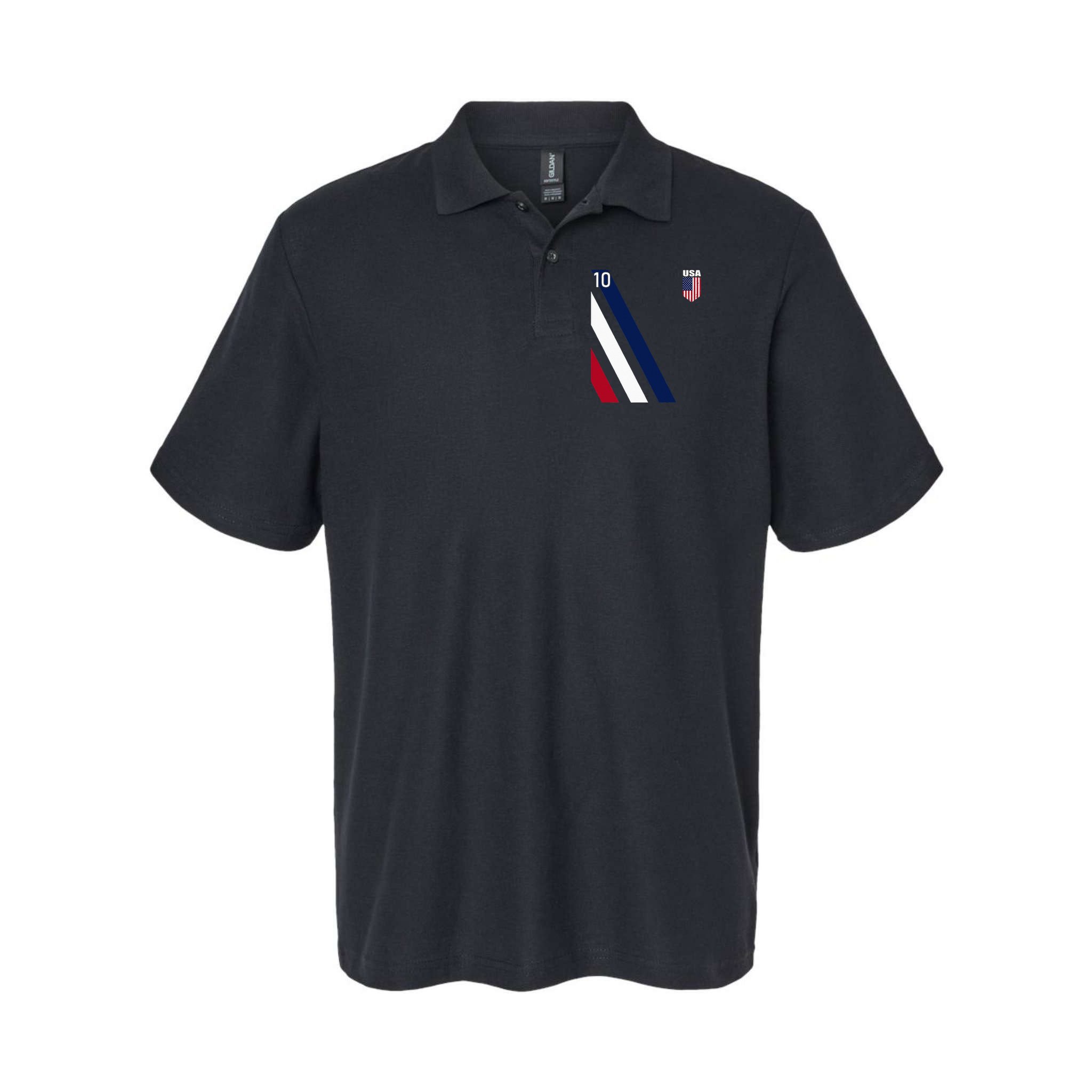 National American Flag Soccer USA Jersey Fan 10 Football USA Polo