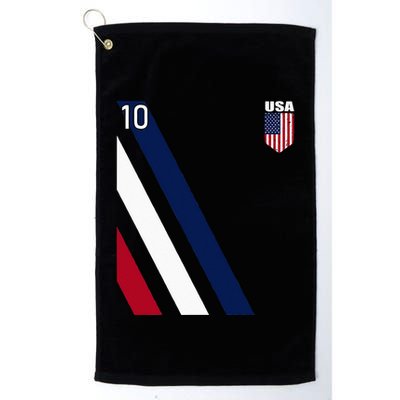 National American Flag Soccer USA Jersey Fan 10 Football USA Golf Towel