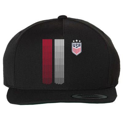 National America Flag USA American Football Fan Soccer Team Wool Snapback Cap