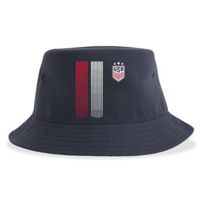 National America Flag USA American Football Fan Soccer Team Sustainable Bucket Hat