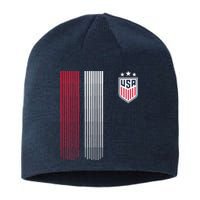 National America Flag USA American Football Fan Soccer Team Sustainable Beanie