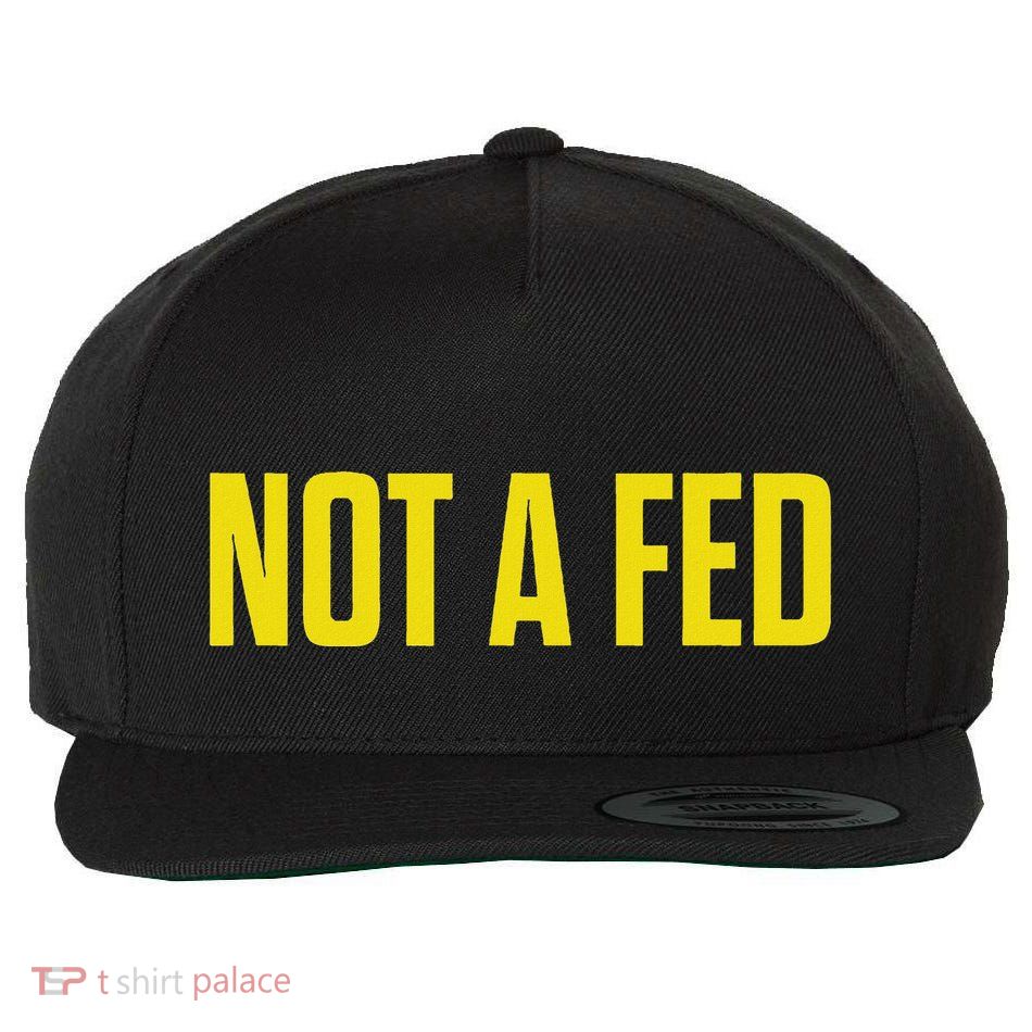 Not A Fed Funny Law Enforcement Wool Snapback Cap