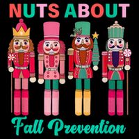 Nuts About Fall Prevention Funny Nutcracker Holiday Drawstring Bag