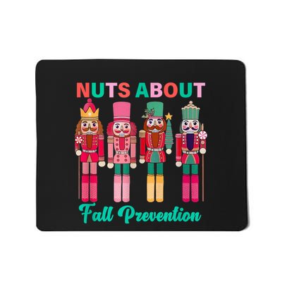 Nuts About Fall Prevention Funny Nutcracker Holiday Mousepad
