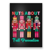 Nuts About Fall Prevention Funny Nutcracker Holiday Poster