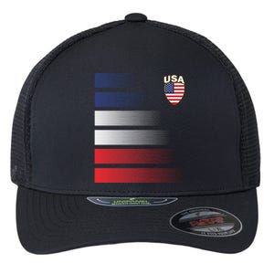 National America Flag American Soccer USA Jersey Fan Team Flexfit Unipanel Trucker Cap