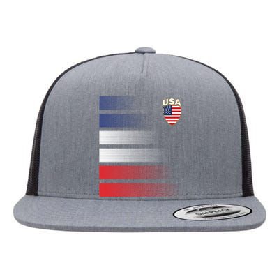 National America Flag American Soccer USA Jersey Fan Team Flat Bill Trucker Hat