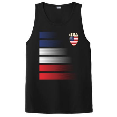 National America Flag American Soccer USA Jersey Fan Team PosiCharge Competitor Tank