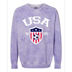 National America Flag American Soccer USA Jersey Fan Team Colorblast Crewneck Sweatshirt