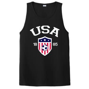 National America Flag American Soccer USA Jersey Fan Team PosiCharge Competitor Tank