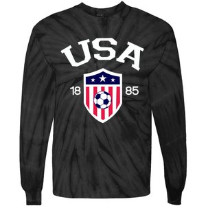 National America Flag American Soccer USA Jersey Fan Team Tie-Dye Long Sleeve Shirt