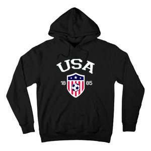 National America Flag American Soccer USA Jersey Fan Team Tall Hoodie