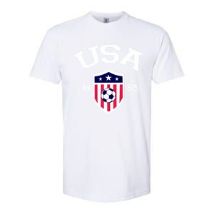 National America Flag American Soccer USA Jersey Fan Team Softstyle CVC T-Shirt