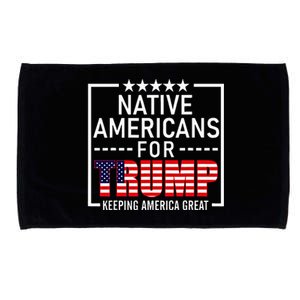 Native Americans For Trump Conservative Microfiber Hand Towel