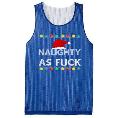 Naughty As Fuck Dirty Christmas Gift Mesh Reversible Basketball Jersey Tank