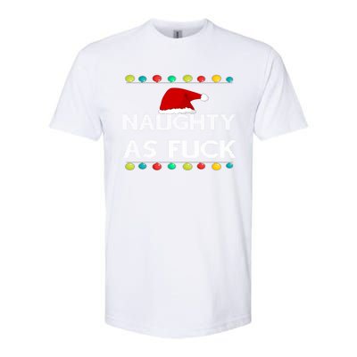 Naughty As Fuck Dirty Christmas Gift Softstyle® CVC T-Shirt