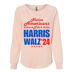 Native Americans For Harris Walz Kamala For President Womens California Wash Sweatshirt