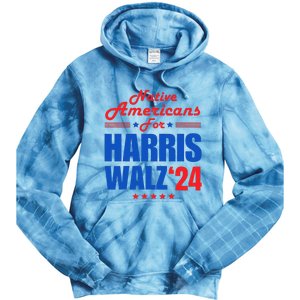 Native Americans For Harris Walz Kamala For President Tie Dye Hoodie