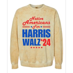 Native Americans For Harris Walz Kamala For President Colorblast Crewneck Sweatshirt